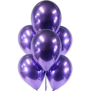 Çıtı Pıtı Store Mor Krom Balon 10'lu