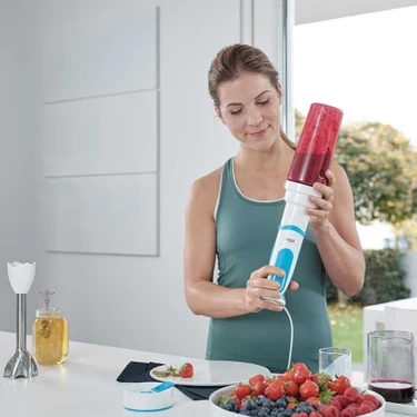 Braun MQ5251WH Fıt El Blender ve Kişisel Smoothie Blender 2'li Set (1000