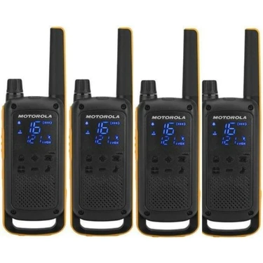 Motorola T82 Extreme Quadpack 4 Adet Pmr Telsiz Resmi Ithalatçı Garantili Kulaklık Dahil ve 