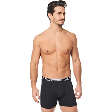 Seher Yıldızı Seher Yıldız 6'lı Paket Erkek Likralı Elastan Boxer Külot Siyah — Hepsiburada ürün görseli