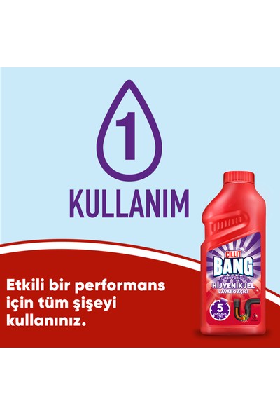 Cillit Bang Turbo Hijyenik Jel Lavabo Açıcı 500ML