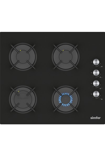 Simfer 3046 Siyah Ankastre Ocak