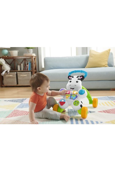Fisher-Price Melodili Zebra Yürüteç, Yürümeye Teşvik Edici Işıklı ve Müzikli DLD80