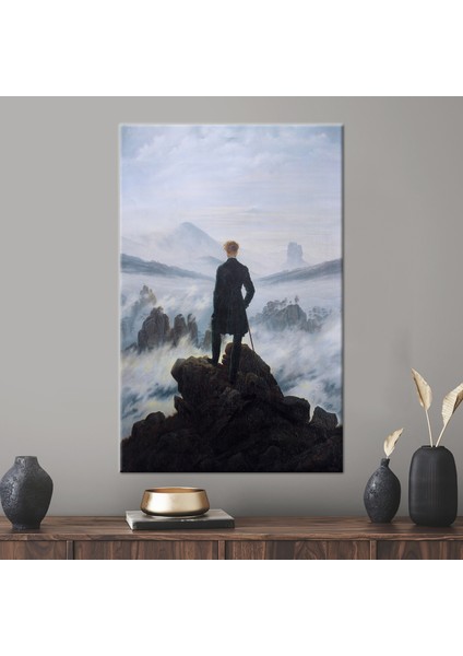 1 Parça Kanvas Tablo, Adam Sanat Eseri, Caspar David Friedrich Baskılı, Klasik Duvar Dekoru,