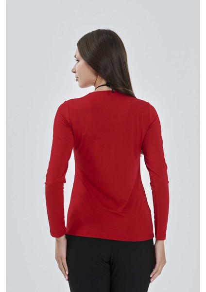 10074 Bisiklet Yakalı Uzun Kollu Body