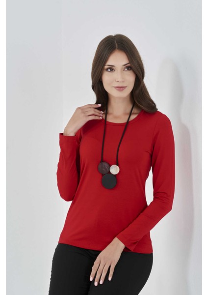 10074 Bisiklet Yakalı Uzun Kollu Body