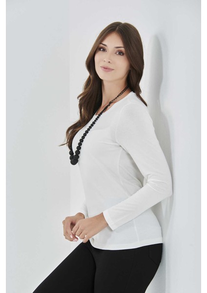 10074 Bisiklet Yakalı Uzun Kollu Body