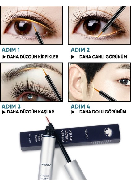 Kaş ve Kirpik Uzatıcı, Onarıcı, Besleyici ve Serum 5 ml indirimleri