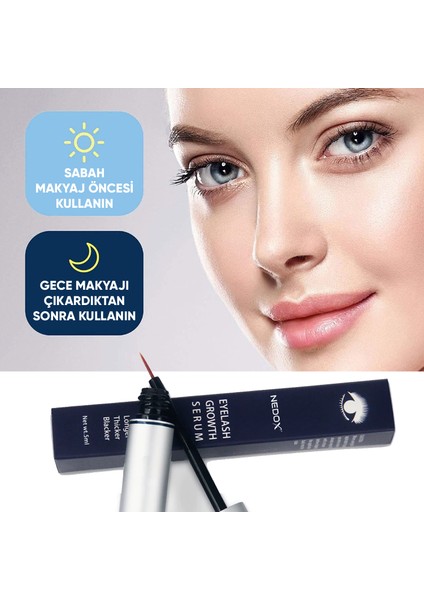 Kaş ve Kirpik Uzatıcı, Onarıcı, Besleyici ve Serum 5 ml