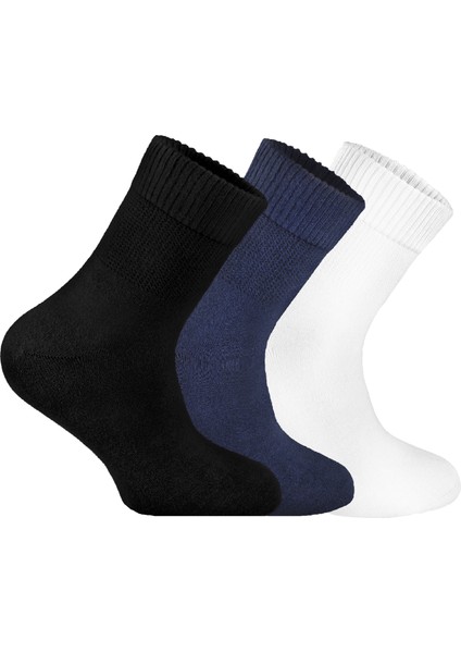 Nova Socks Kadın 3'lü Bambu Lastiksiz Sıkmayan ik Bilek Çorap /  Çorabı