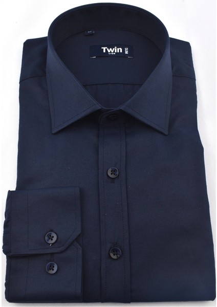 Twın 200 Slimfit Pmkstn Düz Gömlek/lacivert/s