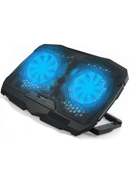 e Vrc-B8 15" 2 Fan Ledli 2 x USB Port Notebook Soğutucu Stand