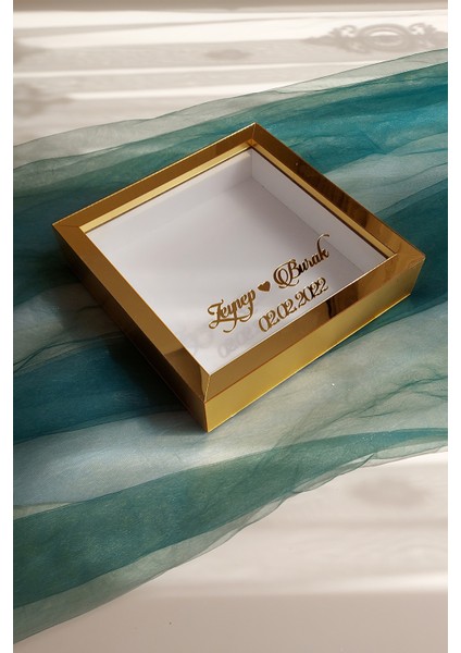 25X25 cm Gold Pleksi Kaplı Derin Çerçeve! Gül Anı Çerçevesi! Gül Kutusu modelleri
