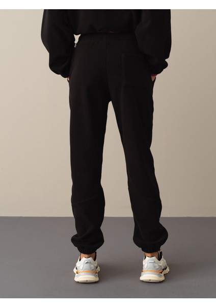 Kadın Siyah Polar Sweat Pantolon indirimleri