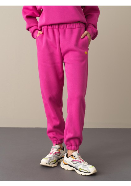 Kadın Fuşya Basic Sweat Pantolon modelleri