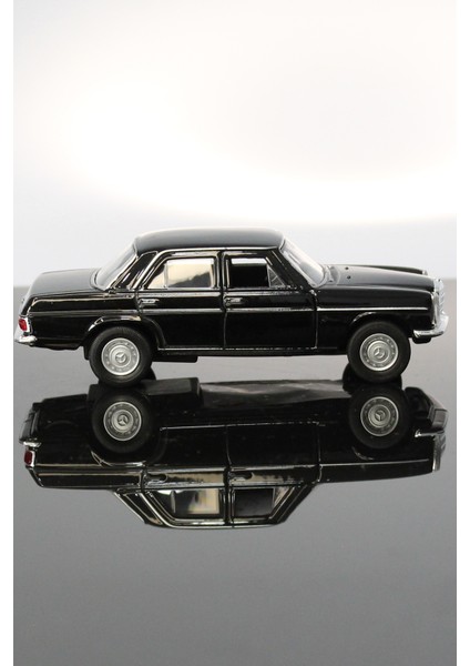 Mercedes Benz 220 Siyah Çek Bırak Metal Model Oyuncak Araba 11 cm