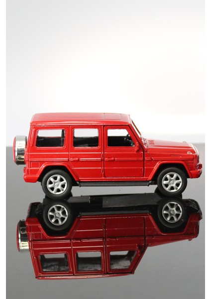 Mercedes Benz G-Class Kırmızı Çek Bırak Metal Model Oyuncak Araba 12 cm modelleri