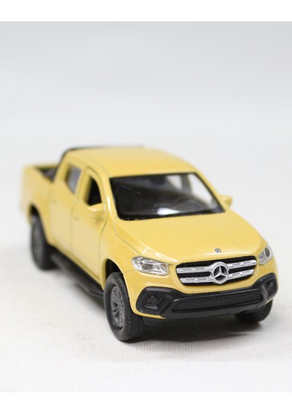 Mercedes Benz Xclas Çek Bırak Metal Oyuncak Araba 12 cm Sarı