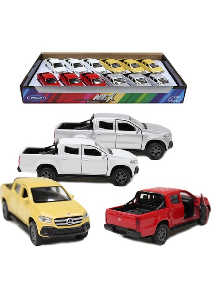 Mercedes Benz Xclas Çek Bırak Metal Oyuncak Araba 12 cm Sarı