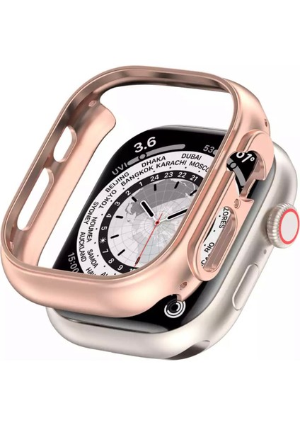 Apple Watch Ultra 49MM Kasa Koruyucu Kılıf Anti-Scratch Sert Pc Slim ( Ön Kısımaçık )