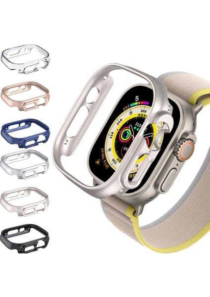 Apple Watch Ultra 49MM Kasa Koruyucu Kılıf Anti-Scratch Sert Pc Slim ( Ön Kısımaçık )