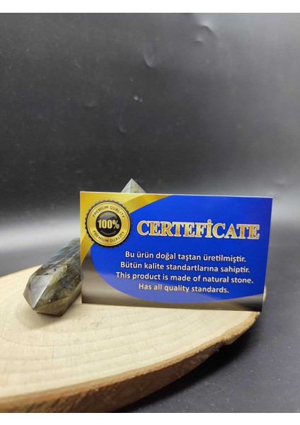 Labradorit Piramit Dekoratif Doğal Taş (Sertifikalı) modelleri