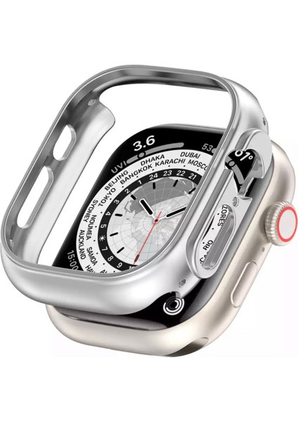 Apple Watch Ultra 49MM Kasa Koruyucu Kılıf Anti-Scratch Sert Pc Slim ( Ön Kısımaçık )