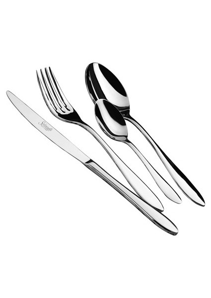 Salvinelli Galileo 87 Parça Paslanmaz Çelik Çatal Bıçak Takımı (Made In Italy)