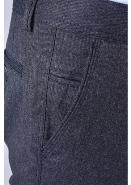 6073 Can Flanel Mevsm Spor Pantolon/lacivert/46