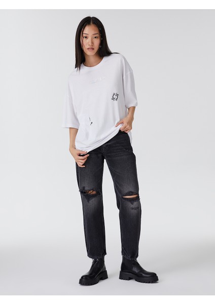 Oversize Fit Kadın Tshirt K.kol