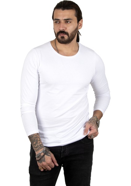 Uzun Kollu Sıfır Yaka Erkek Sweat 2300423 fiyatları