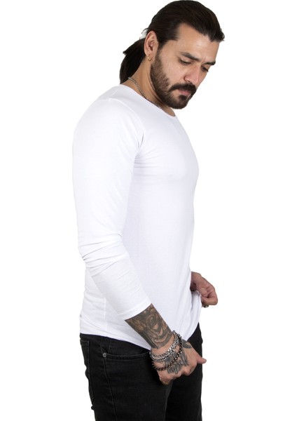 Uzun Kollu Sıfır Yaka Erkek Sweat 2300423 indirimleri