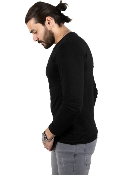 Uzun Kollu Sıfır Yaka Erkek Sweat 2300423 indirimleri