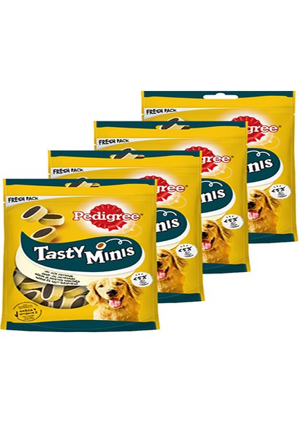 Pedigree® Tasty Minis Sığır ve Peynir Lezzetli Köpek Ödül Maması 140G x 4 Adet