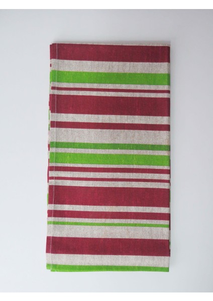 Renkli Çizgili Pamuklu Runner 40 x 150 cm