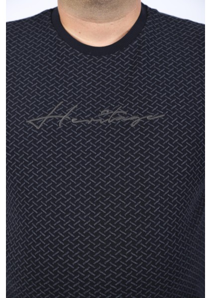 Mocgrande Büyük Beden Sweat Heritage 22725-LACIVERT fiyatları