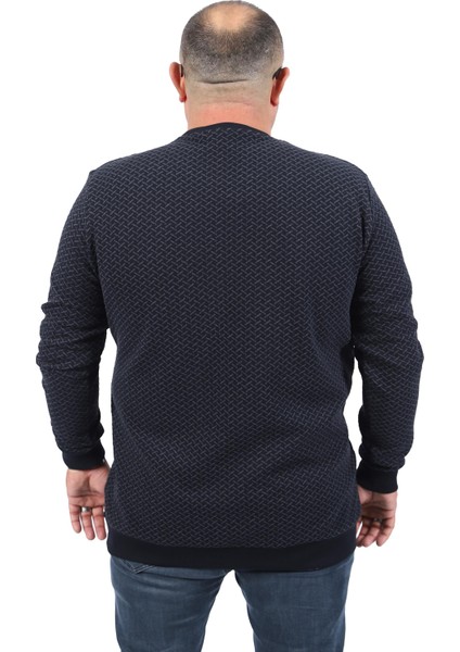 Mocgrande Büyük Beden Sweat Heritage 22725-LACIVERT modelleri