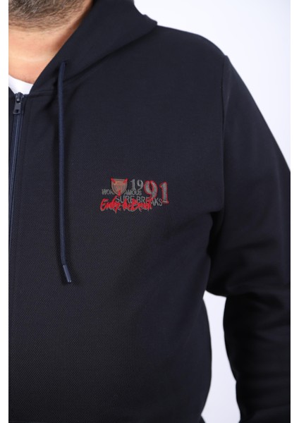 Büyük Beden Sweat Kapüşon Ninety One 22724-LACIVERT modelleri
