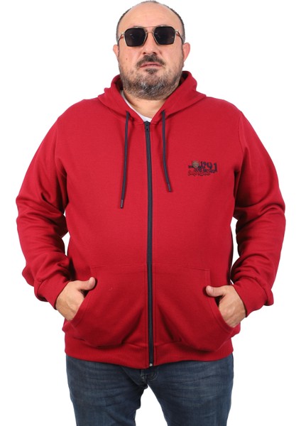 Büyük Beden Sweat Kapüşon Ninety One 22724-BORDO fiyatları