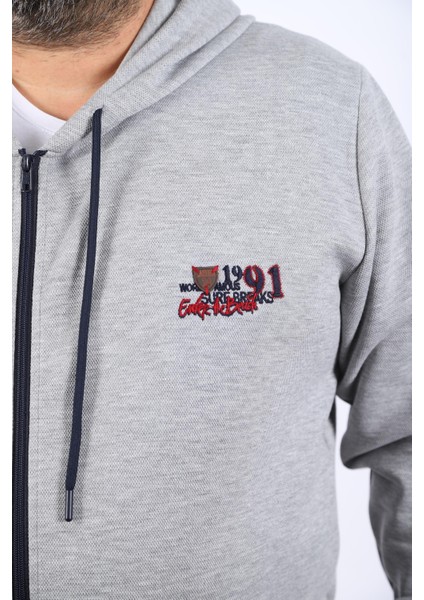 Büyük Beden Sweat Kapüşon Ninety One 22724-GRI modelleri