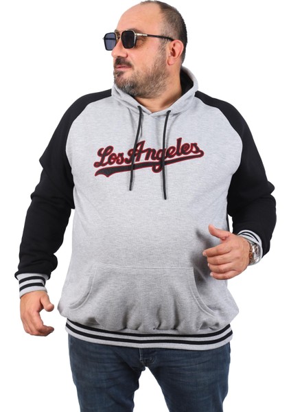 Büyük Beden Sweat Los Angeles 22709-ANTRASIT