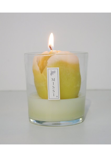 Cam Içi Ottoman Garden Kokulu Sarı Lale Vegan Mum