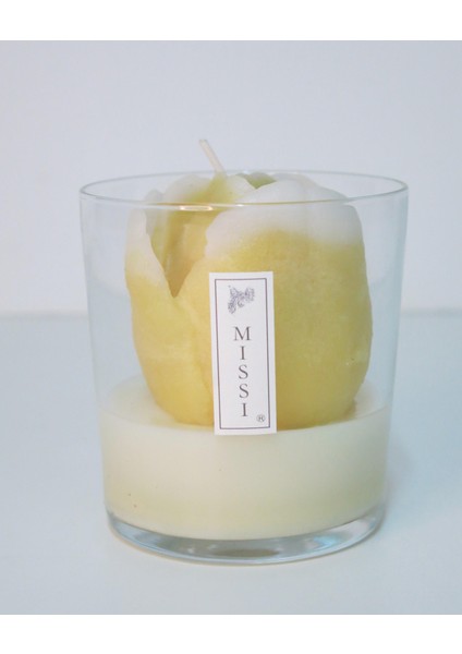 Cam Içi Ottoman Garden Kokulu Sarı Lale Vegan Mum fiyatları