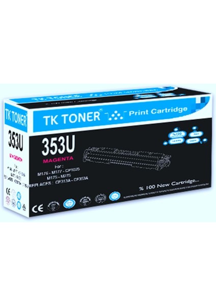 Tk Toner Tk 353U-KIRMIZI Unıversal CF353A / CE313A-130A-126A Toner 1k