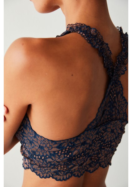 Lacivert Bonita Dantelli Desteksiz Perfect Colors Bralet fırsatları