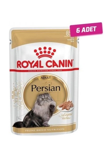 6 Adet - Royal Canin Persian Adult Pouch Kedi Maması 85 gr