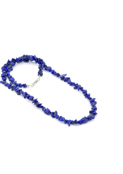 Doğal Kırık Taş Lapis Lazuli Taşı Kolye 1.kalite Doğal Taş