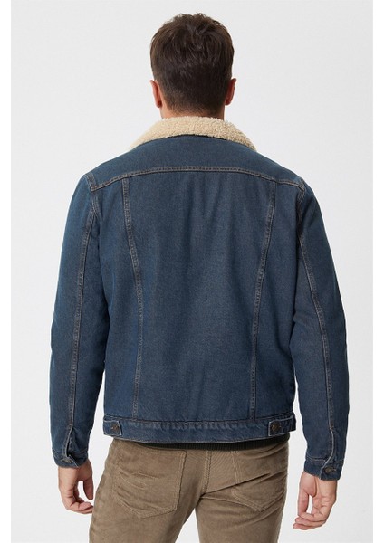 Leecooper Puebla 12 Erkek Kürklü Jean Ceket modelleri