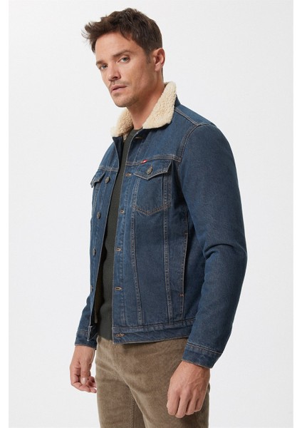 Leecooper Puebla 12 Erkek Kürklü Jean Ceket fırsatları