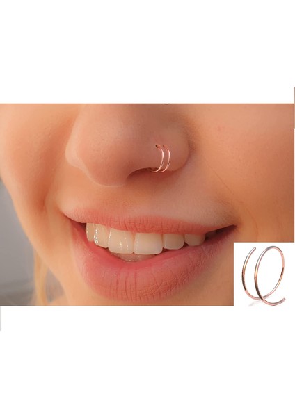 , 925 Ayar Gümüş Çift Görünümlü Halka Hızma